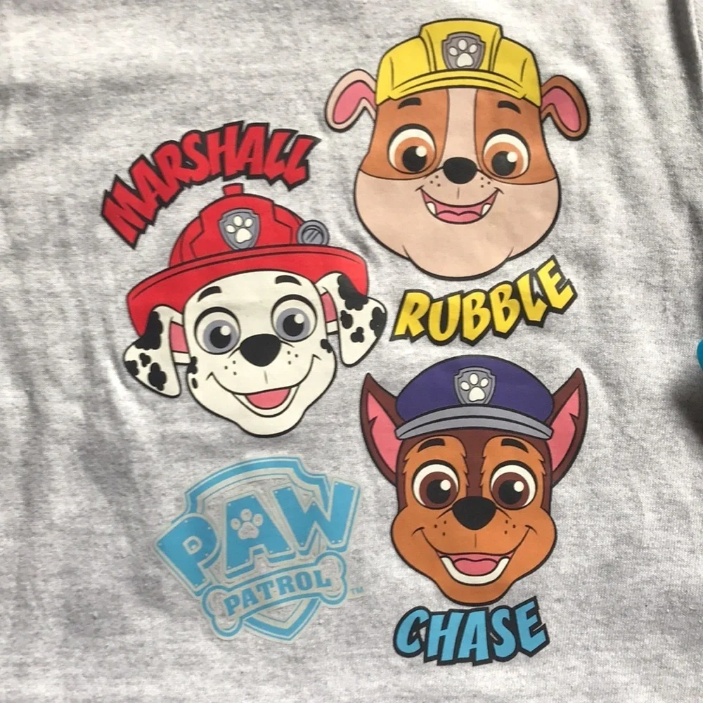 NWT Paw Patrol Gray Matching Tee Shirt and Shorts